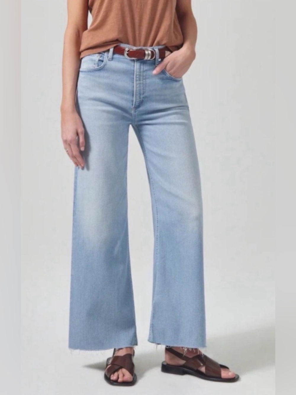 Citizens of Humanity Lyra Wide Leg Crop Jeans Size 29